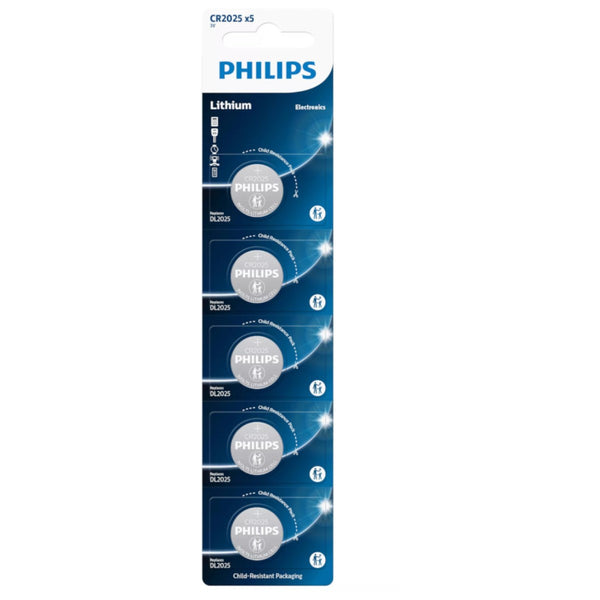 Lithium-Knopfzelle Philips CR2025P5/01B 3 V