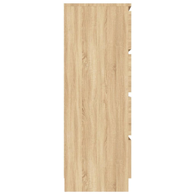 Sideboard Sonoma-Eiche 60x35x98,5 cm Holzwerkstoff