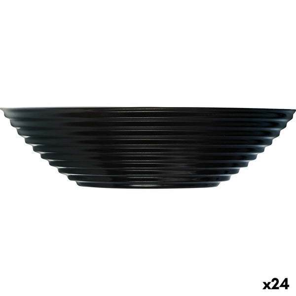 Schüssel Luminarc Harena Suppe 20 cm Schwarz Glas (24 Stück)