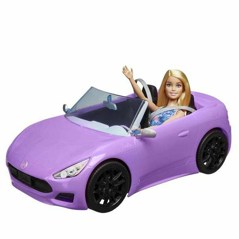 Puppe Barbie And Her Purple Convertible