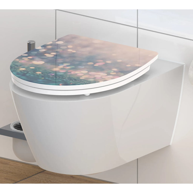 SCHÜTTE Toilettensitz MAGIC LIGHT Absenkautomatik Duroplast Hochglanz