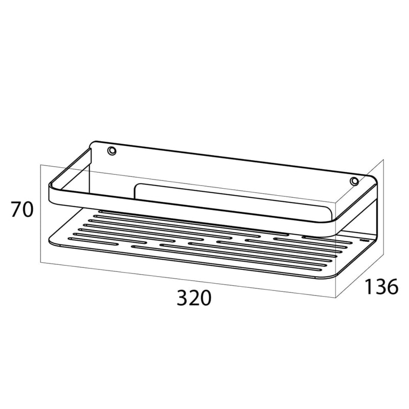 Tiger Ablage für Dusche Caddy Chrom Groß 1400230346