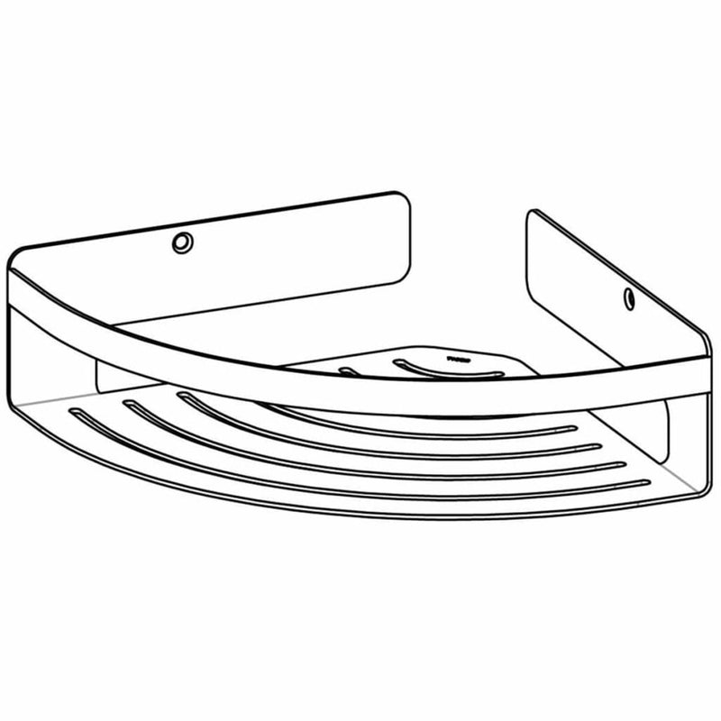 Tiger Eckablage für Dusche Caddy Chrom Groß 1400630346