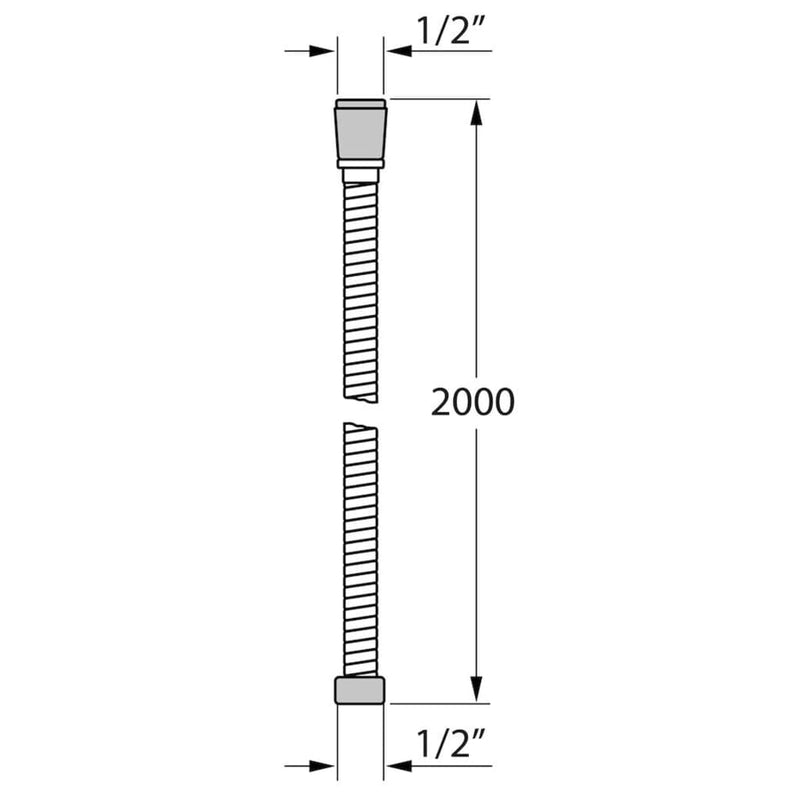 Tiger Brauseschlauch Ultrahose 200 cm Chrom