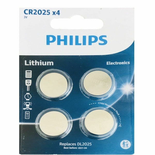 Batterien Philips CR2025P4/01B 3 V 4 Stück