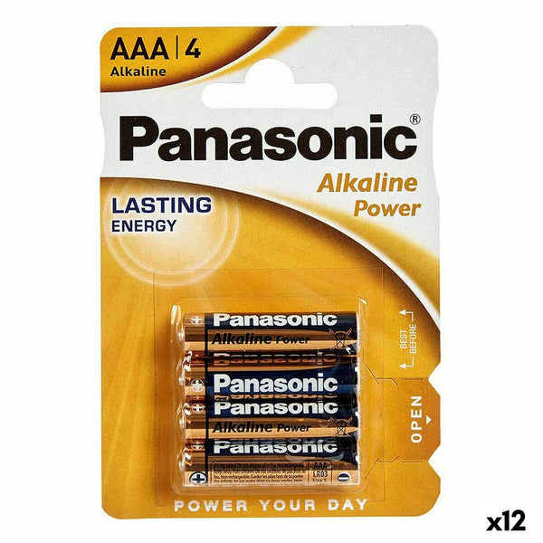 Alkali-Mangan-Batterie Panasonic LR03 AAA (12 Stück)