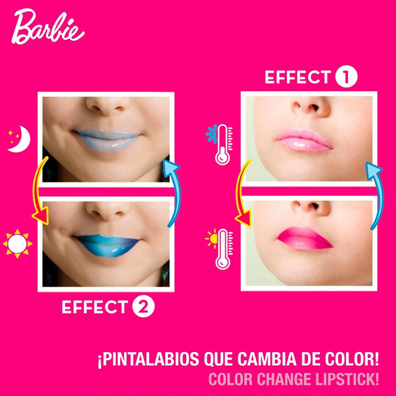 Kit zum Schminken Barbie Studio Color Change Lippenstift 15 Stücke