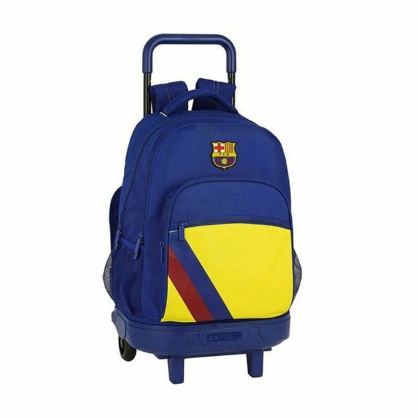Schulrucksack mit Rädern Compact F.C. Barcelona 612025918 Blau (33 x 45 x 22 cm)