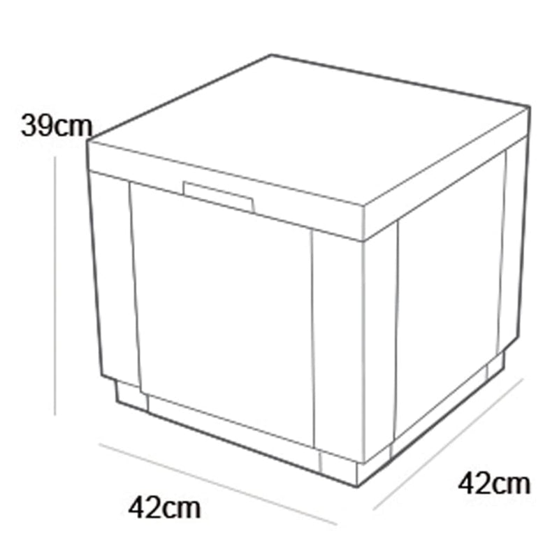 Keter Kühlbox Ice Cube Cappuccino-Braun 223761