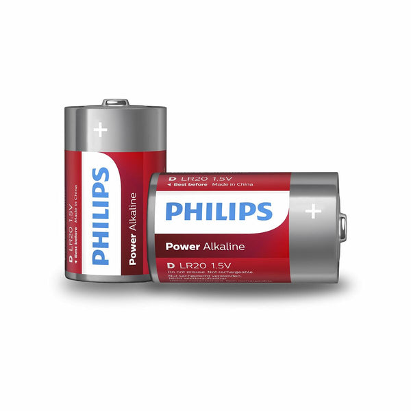 Alkali-Mangan-Batterie Philips Batería LR20P2B/10 1,5 V