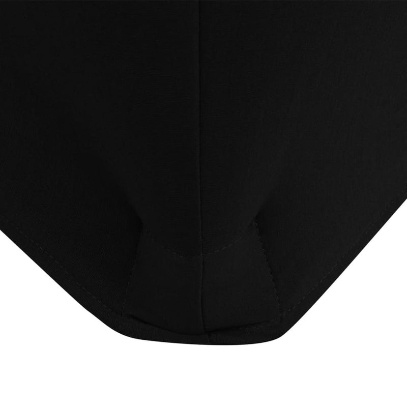 Stretch-Tischhusse 2 Stk. 120 x 60,5 x 74 cm Schwarz