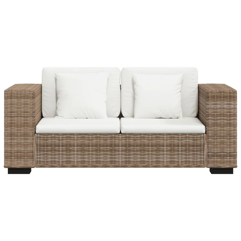 Sofa-Set 2-Sitzer und 3-Sitzer Echtes Rattan