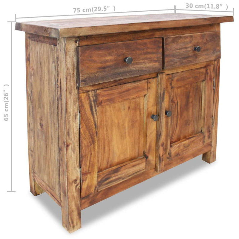 Sideboard Altholz Massiv 75 x 30 x 65 cm