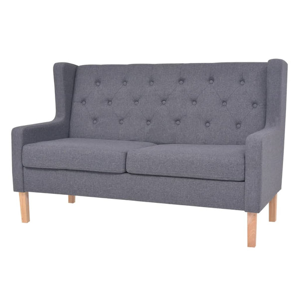 2-Sitzer-Sofa Stoff Grau