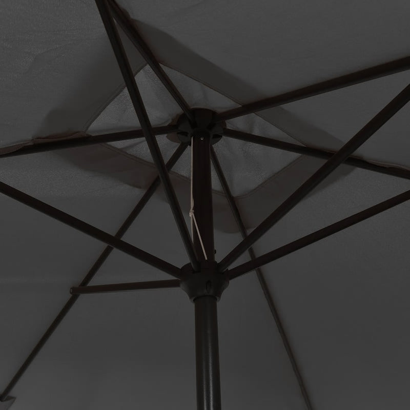 Sonnenschirm mit Metall-Mast 300 x 200 cm Anthrazit