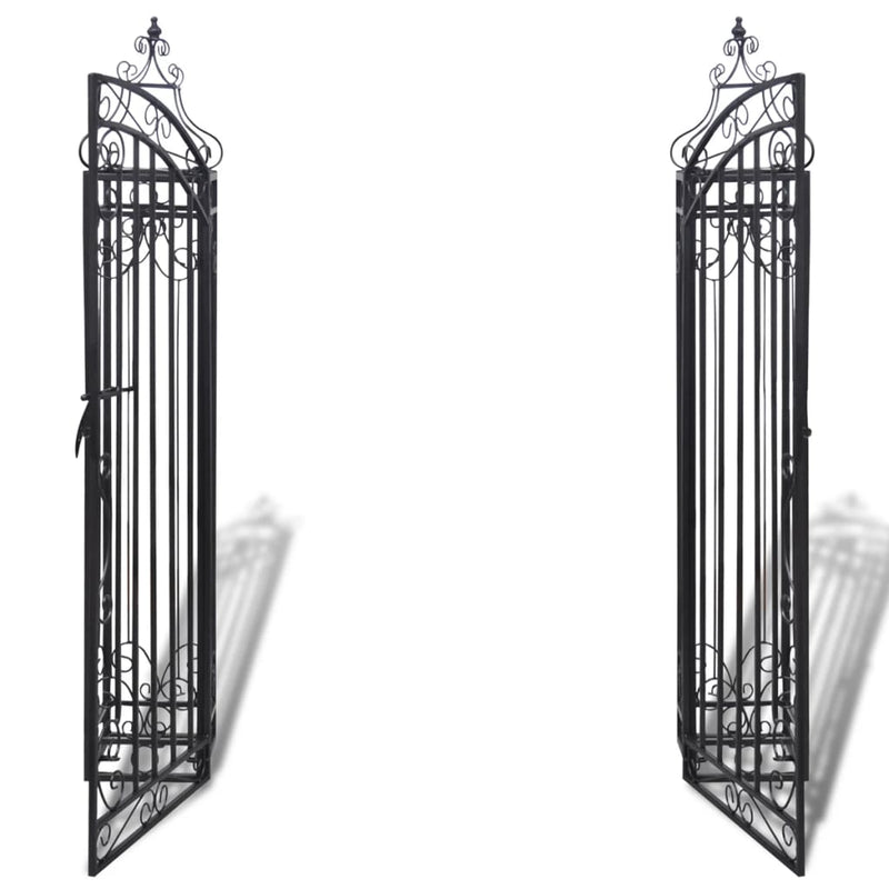 Zierendes Gartentor Schmiedeeisen 122×20,5×134 cm