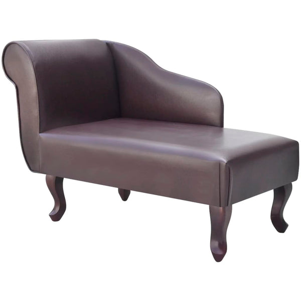 Chaiselongue Braun Kunstleder