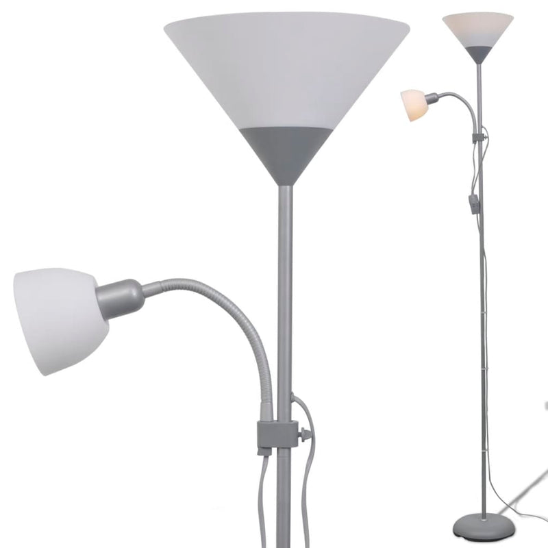 Stehlampe Grau