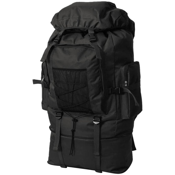 Armee-Style Rucksack XXL 100 L Schwarz