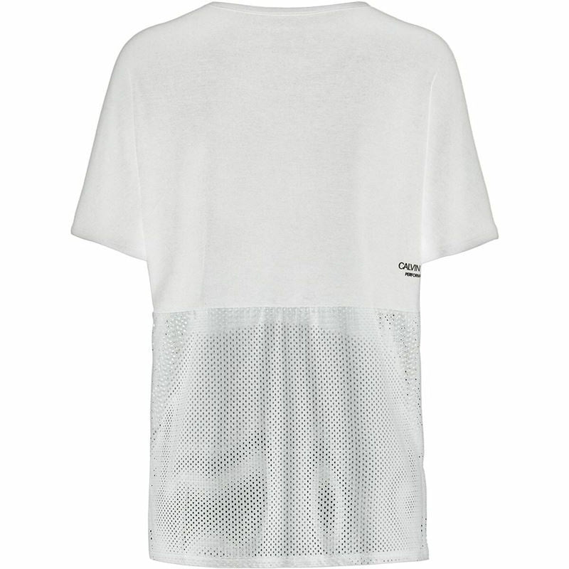 Damen Kurzarm-T-Shirt Calvin Klein Tank Weiß
