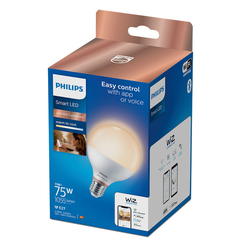 LED-Lampe Philips Wiz Weiß F 11 W E27 1055 lm (2700 K)