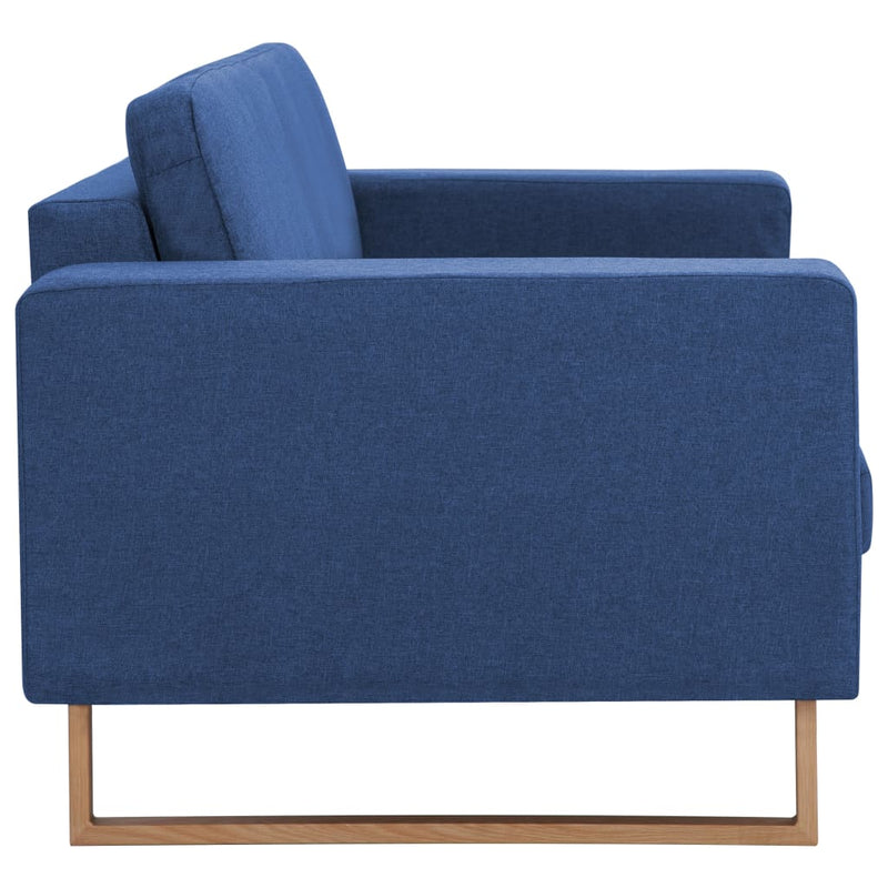 3-Sitzer-Sofa Stoff Blau