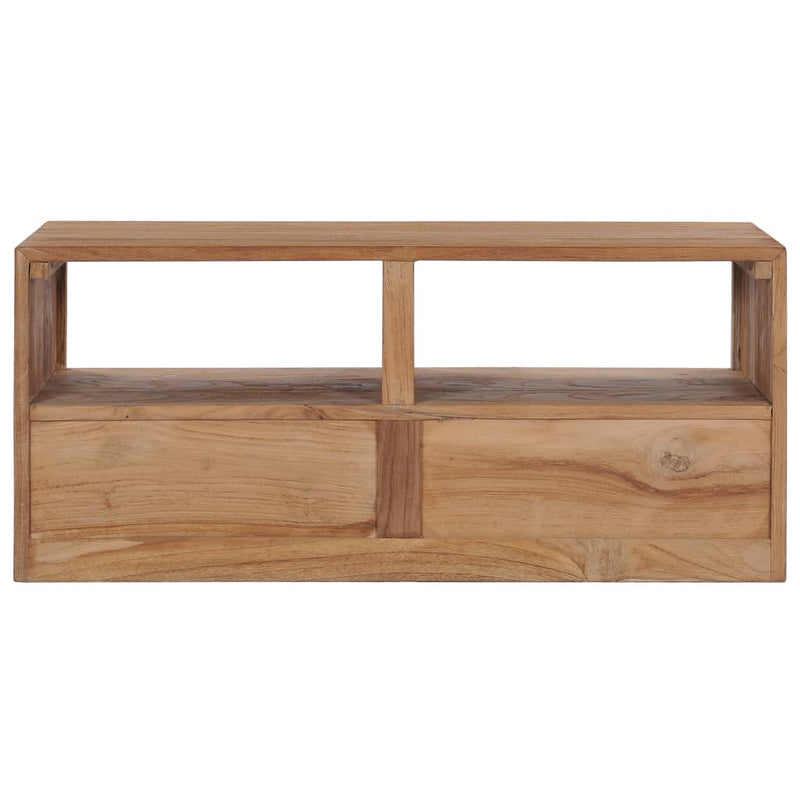 TV-Schrank 90x30x40 cm Massivholz Teak