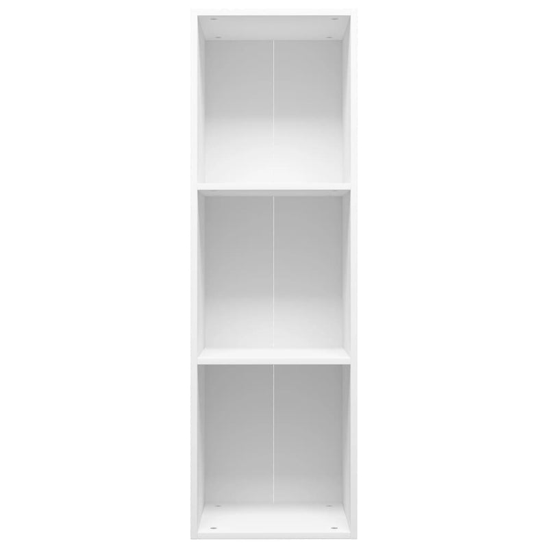 Bücherregal/TV-Schrank Weiß 36x30x114 cm Holzwerkstoff