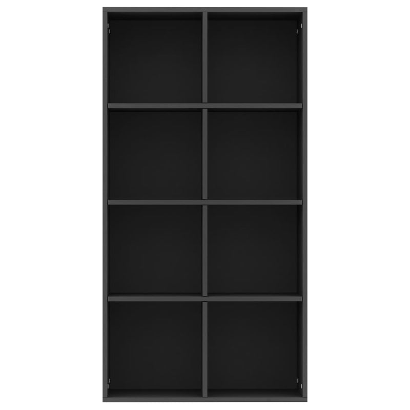 Bücherregal/Sideboard Schwarz 66×30×130 cm Holzwerkstoff