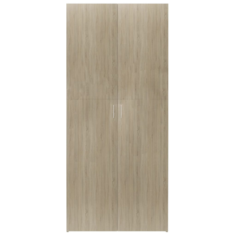 Schuhschrank Sonoma-Eiche 80x35,5x180 cm Holzwerkstoff