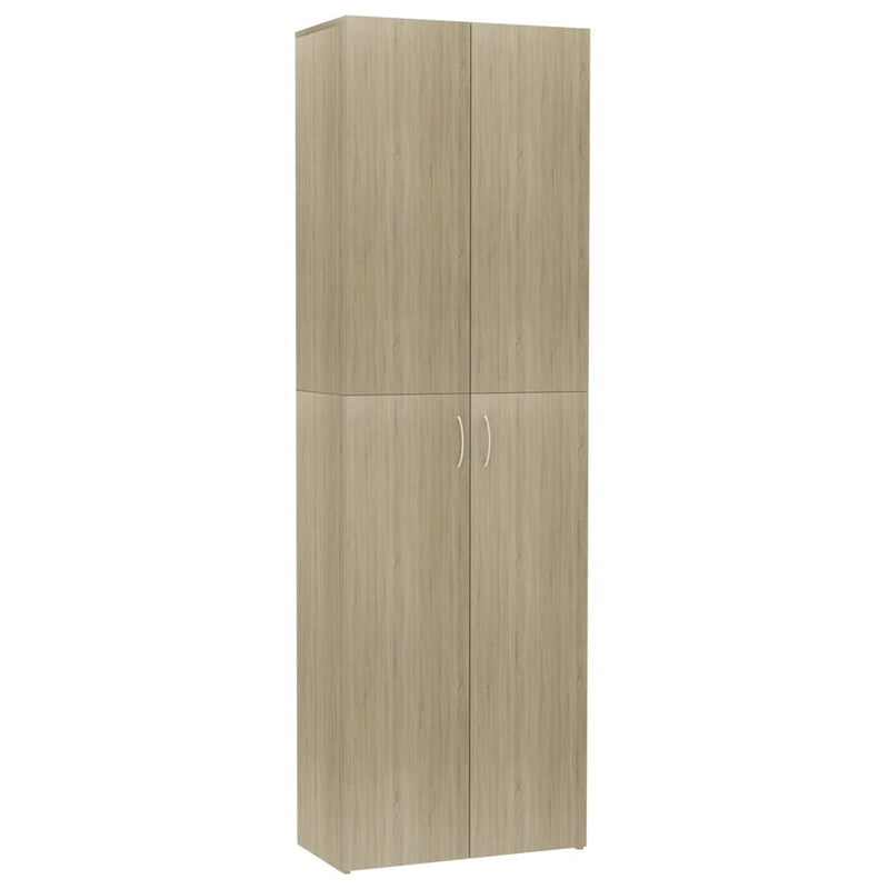 Büroschrank Sonoma-Eiche 60x32x190 cm Holzwerkstoff