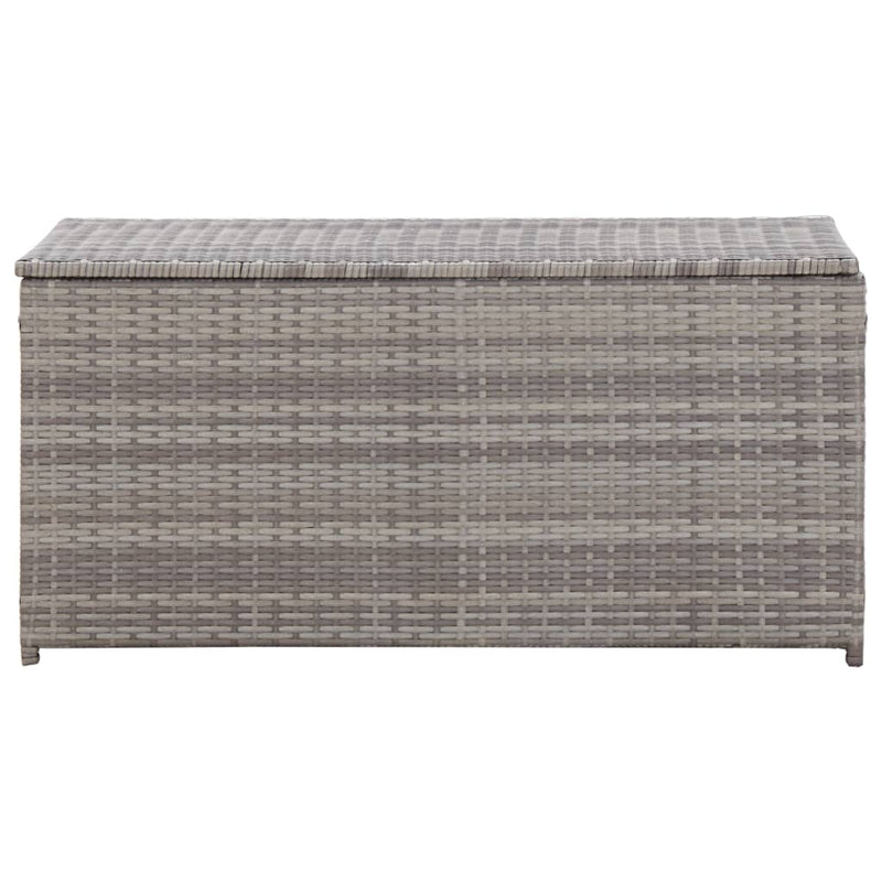 Gartenbox Poly Rattan 100x50x50 cm Grau