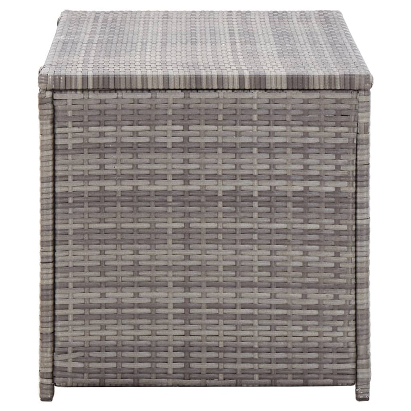 Gartenbox Poly Rattan 100x50x50 cm Grau