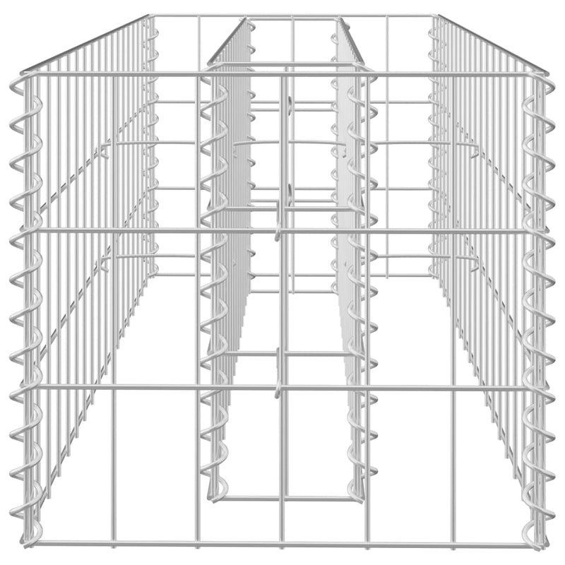 vidaXL Gabionen-Hochbeet Verzinkter Stahl 90×30×30 cm