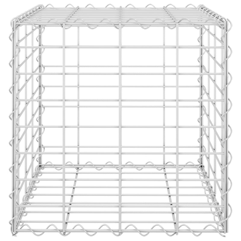Würfel-Gabionen-Hochbeet Stahldraht 40x40x40 cm