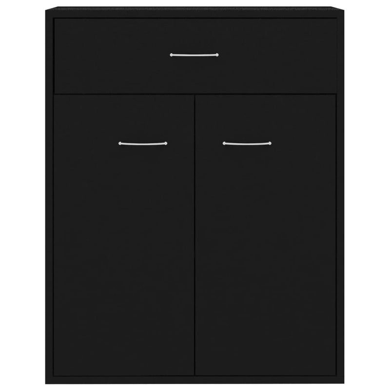 Sideboard Schwarz 60x30x75 cm Holzwerkstoff