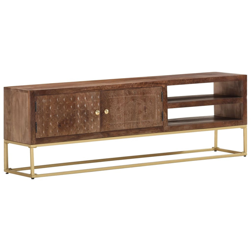 TV-Schrank 138x30x46 cm Massivholz Mango