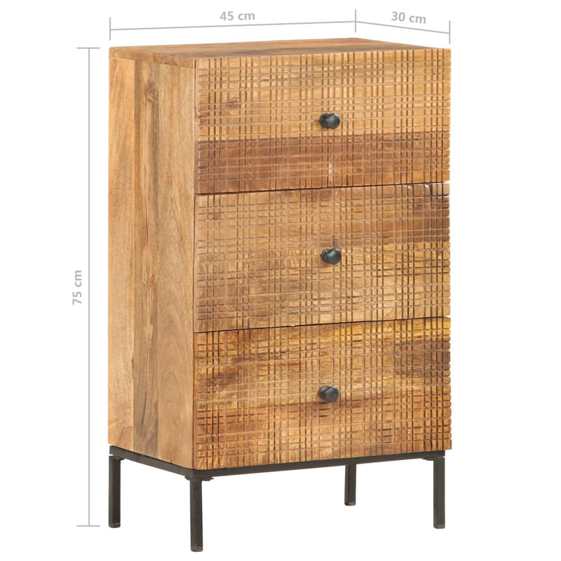 Sideboard 45 x 30 x 75 cm Mango-Massivholz