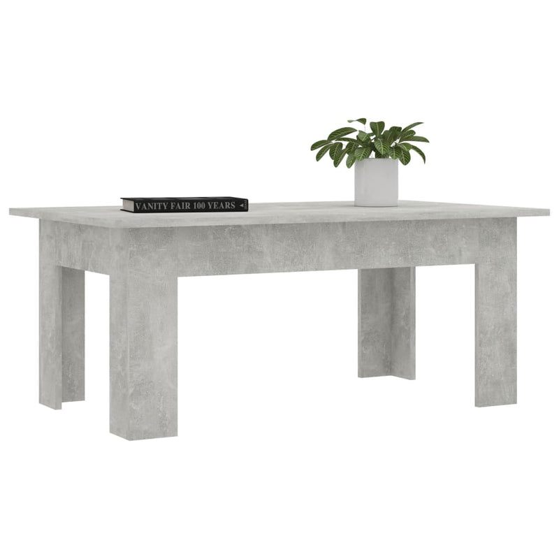 Couchtisch Betongrau 100x60x42 cm Holzwerkstoff