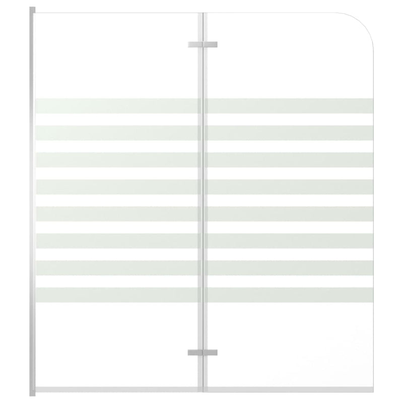 Duschabtrennung 120x140 cm Hartglas Streifen