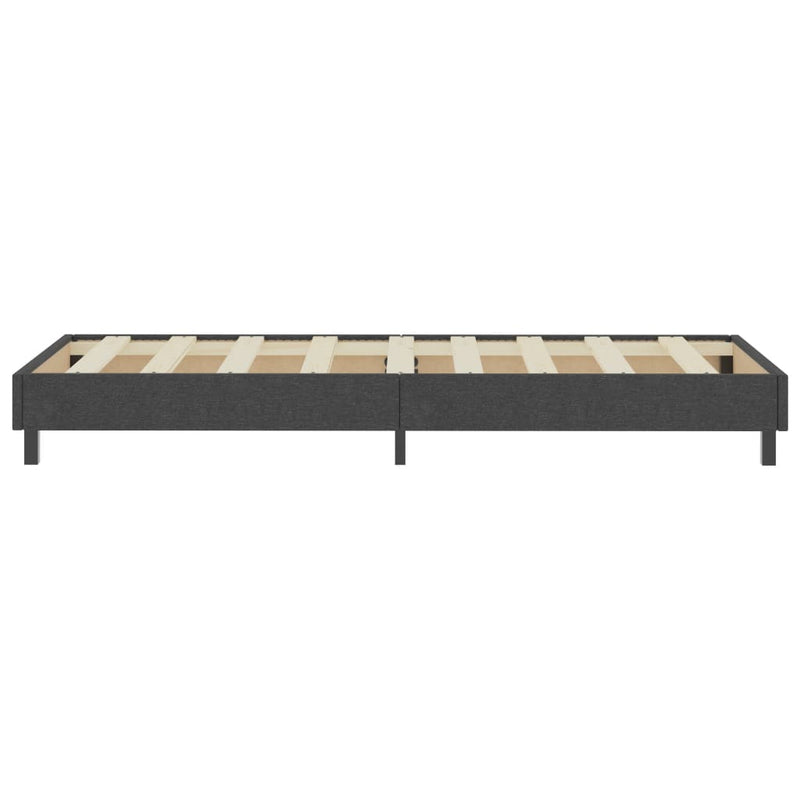 Boxspring-Bettgestell Grau Stoff 100x200 cm