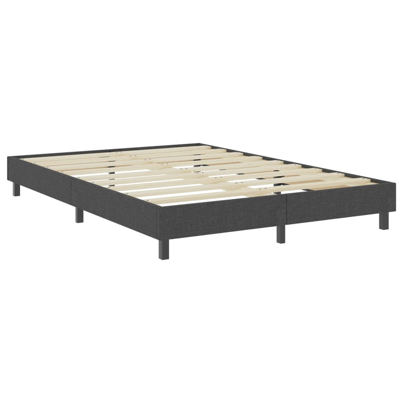 Boxspring-Bettgestell Grau Stoff 140x200 cm