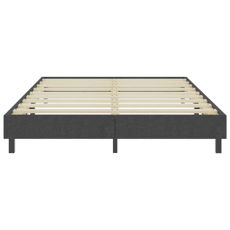 Boxspring-Bettgestell Grau Stoff 160x200 cm