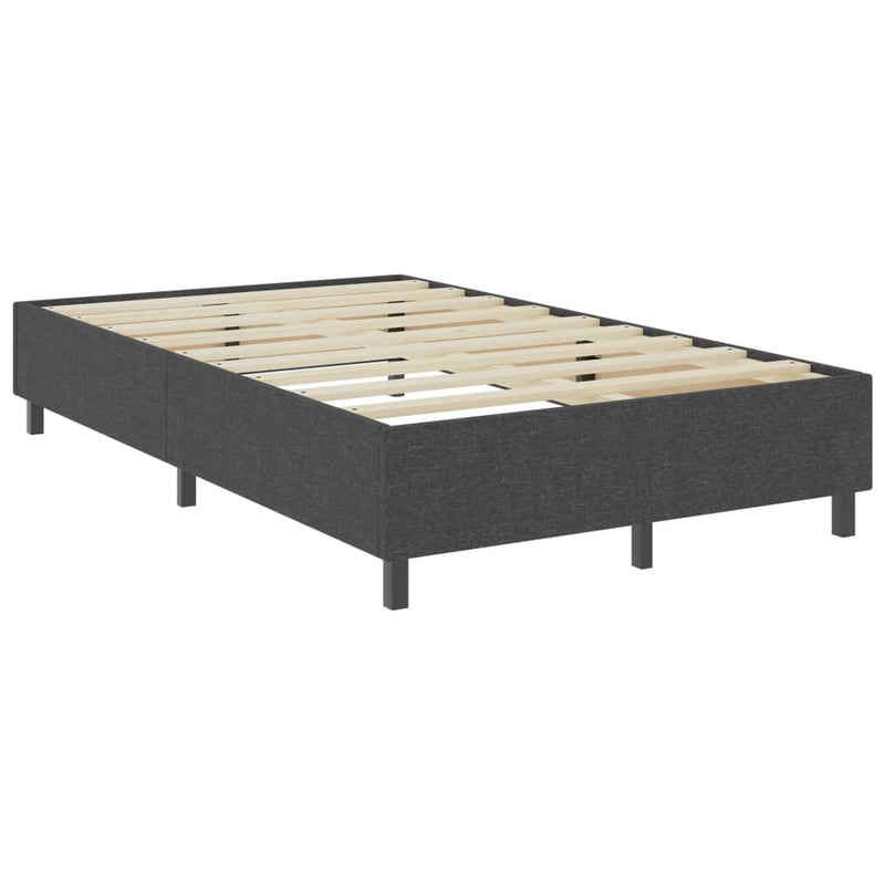 Boxspring-Bettgestell Grau Stoff 120x200 cm