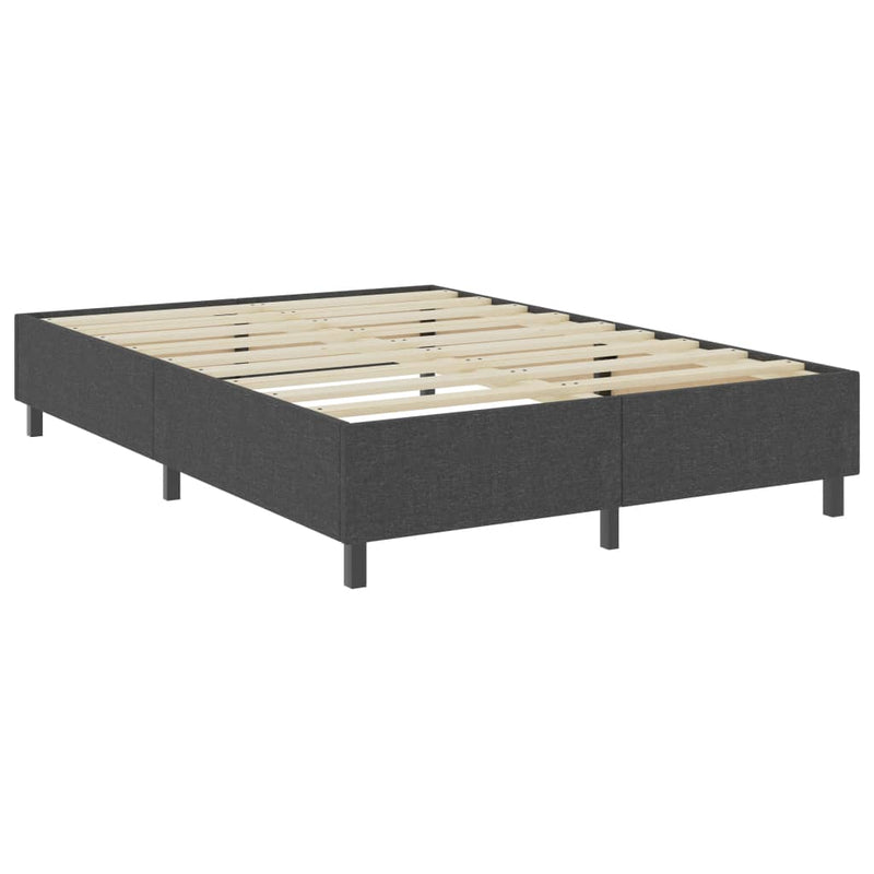 Boxspring-Bettgestell Grau Stoff 140x200 cm