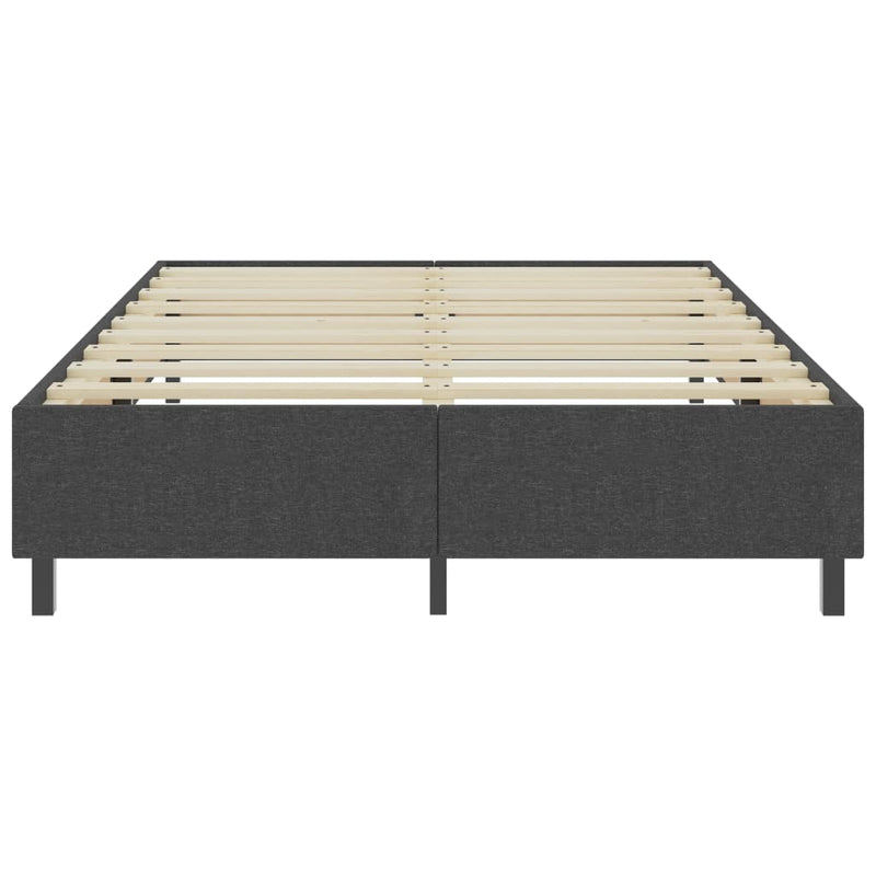 Boxspring-Bettgestell Grau Stoff 180x200 cm