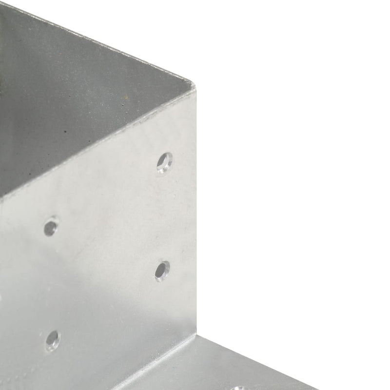 Pfostenverbinder L-Form Verzinktes Metall 81 x 81 mm