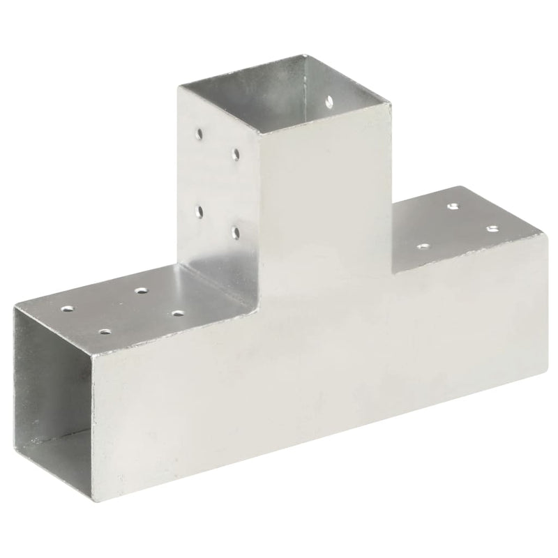 Pfostenverbinder 4 Stk. T-Form Verzinktes Metall 81 x 81 mm