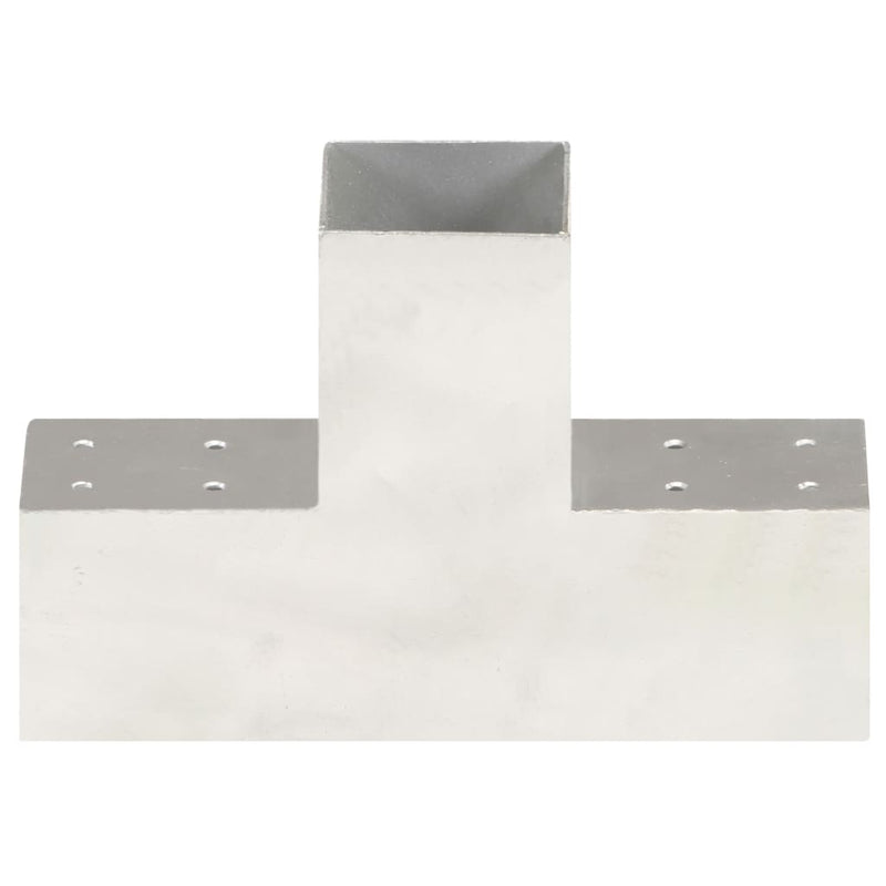 Pfostenverbinder 4 Stk. T-Form Verzinktes Metall 81 x 81 mm