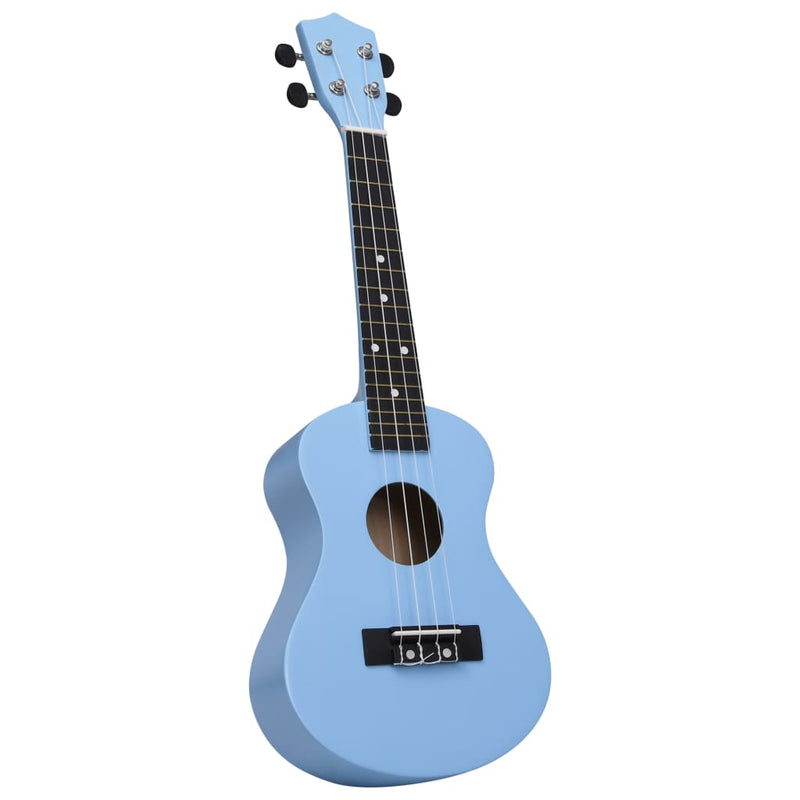 Sopran-Ukulele-Set mit Tasche für Kinder Babyblau 23"